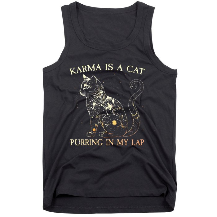 karma is a cat purring in my lap karma Tank Top