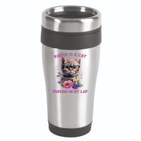 Karma Is A Cat Purring In My Lap 16oz Travel Tumbler