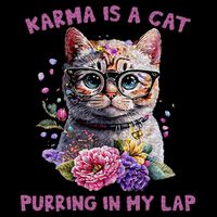 Karma Is A Cat Purring In My Lap 16oz Travel Tumbler