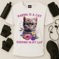 Karma Is A Cat Purring In My Lap Performance Shirt