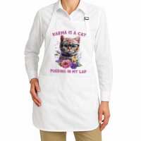 Karma Is A Cat Purring In My Lap Apron