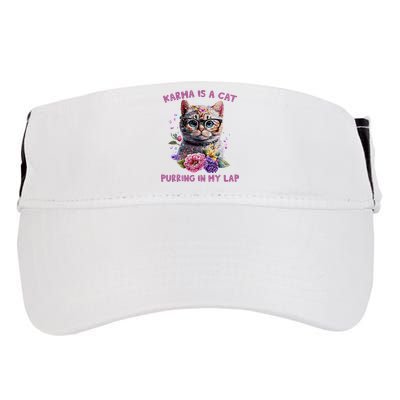 Karma Is A Cat Purring In My Lap Adult Drive Performance Visor