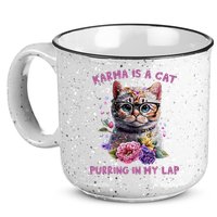 Karma Is A Cat Purring In My Lap 15oz Campfire Ceramic Mug