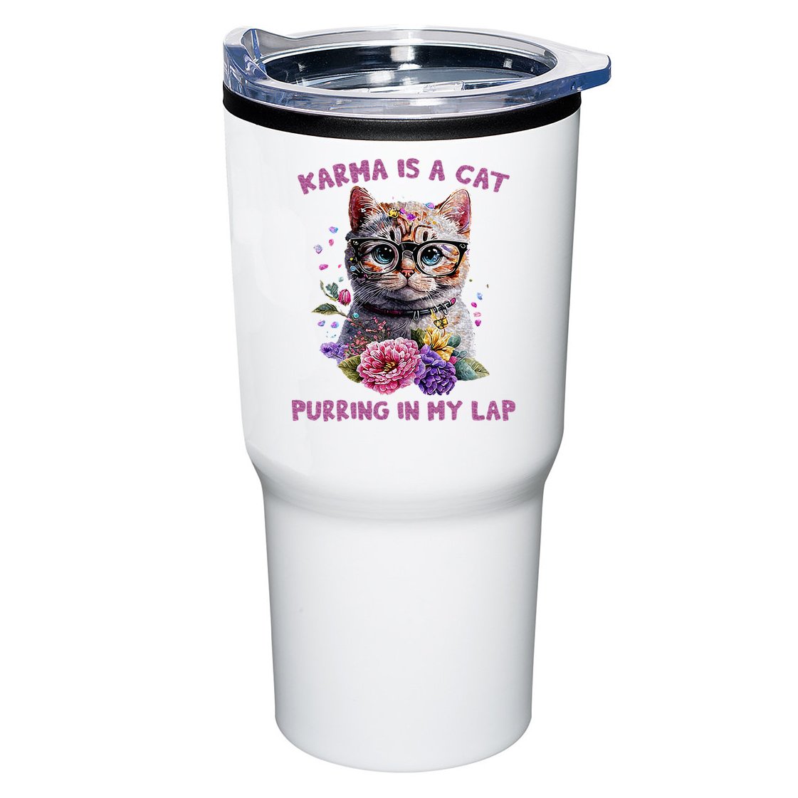 Karma Is A Cat Purring In My Lap Tumbler