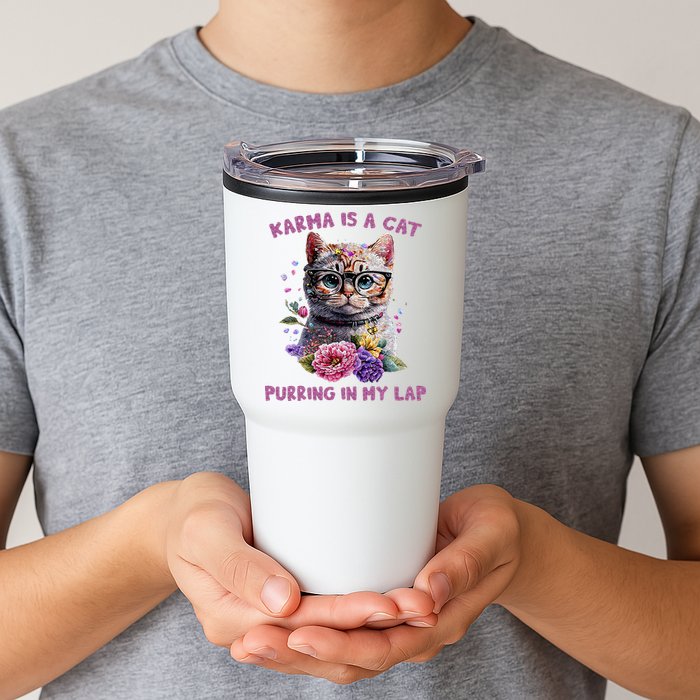 Karma Is A Cat Purring In My Lap Tumbler