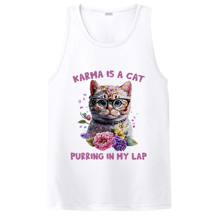Karma Is A Cat Purring In My Lap PosiCharge Competitor Tank