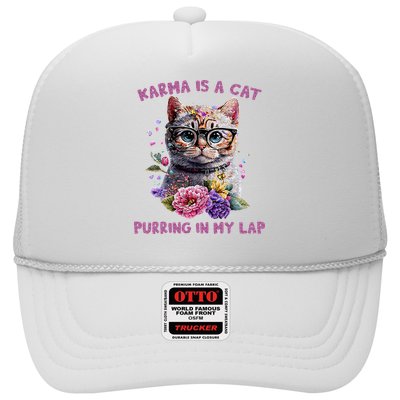 Karma Is A Cat Purring In My Lap Trucker Hat