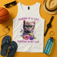 Karma Is A Cat Purring In My Lap Tank Top