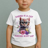 Karma Is A Cat Purring In My Lap Toddler T-Shirt