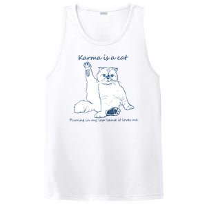 Karma Is A Cat Purring In My Lap Cause It Loves Me Cat Love PosiCharge Competitor Tank