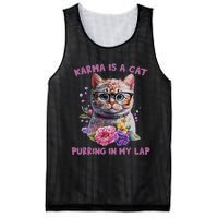 Karma Is A Cat Purring In My Lap Mesh Reversible Basketball Jersey Tank