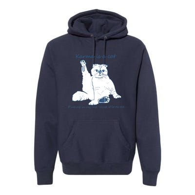 Karma Is A Cat Purring In My Lap Cause It Loves Me Premium Hoodie