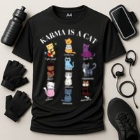 Karma Is A Cat Cooling Performance Crew T-Shirt