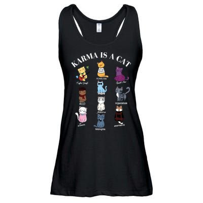 Karma Is A Cat Ladies Essential Flowy Tank