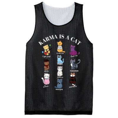 Karma Is A Cat Mesh Reversible Basketball Jersey Tank