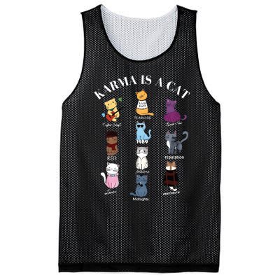 Karma Is A Cat Mesh Reversible Basketball Jersey Tank