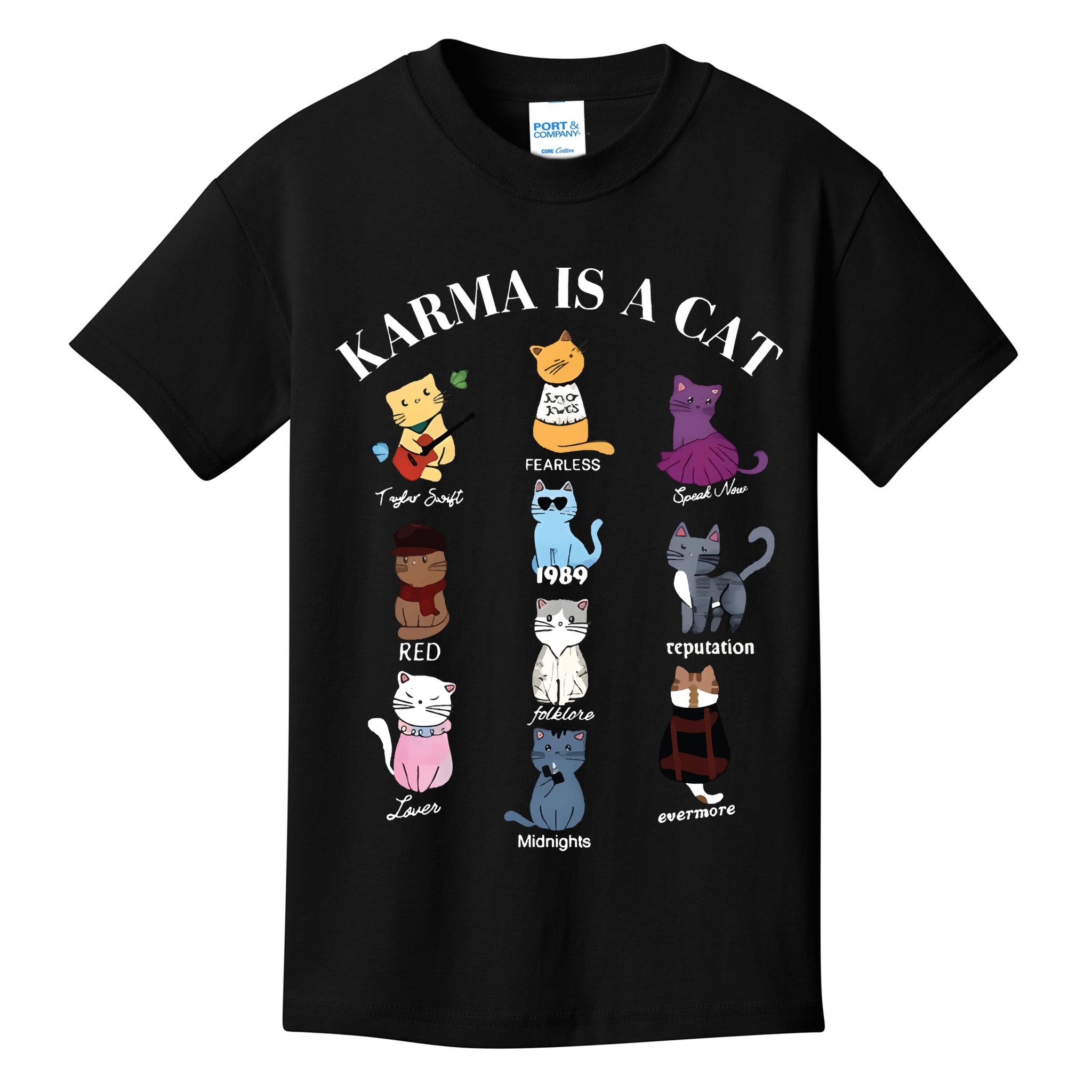 Karma Is A Cat Kids T-Shirt