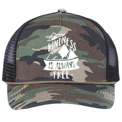 Kindness Is Always Free Anti Bullying Week Unity Day Cute Gift Retro Rope Trucker Hat Cap