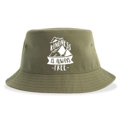 Kindness Is Always Free Anti Bullying Week Unity Day Cute Gift Sustainable Bucket Hat