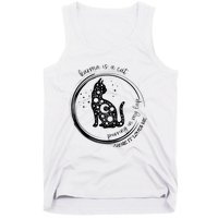 Karma Is A Cat Funny Aesthetic Cat Tank Top