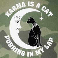 Karma Is A Cat Purring In My Lap Legacy Tie Dye Trucker Hat