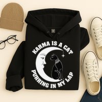 Karma Is A Cat Purring In My Lap Hoodie
