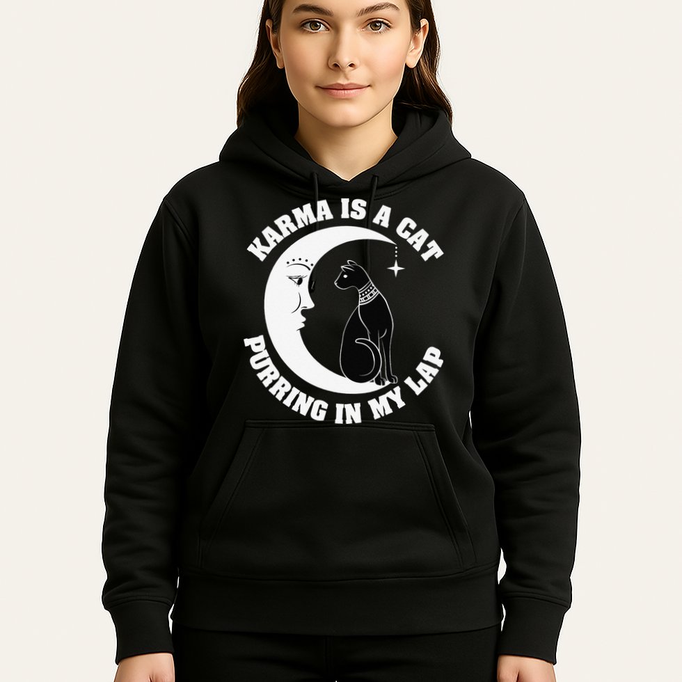 Karma Is A Cat Purring In My Lap Hoodie