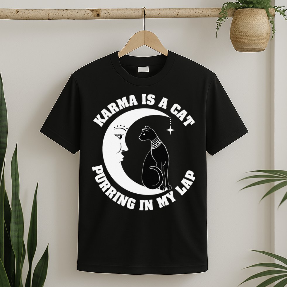 Karma Is A Cat Purring In My Lap T-Shirt