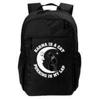 Karma Is A Cat Purring In My Lap Backpack