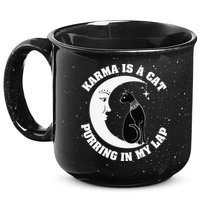 Karma Is A Cat Purring In My Lap 15oz Campfire Ceramic Mug