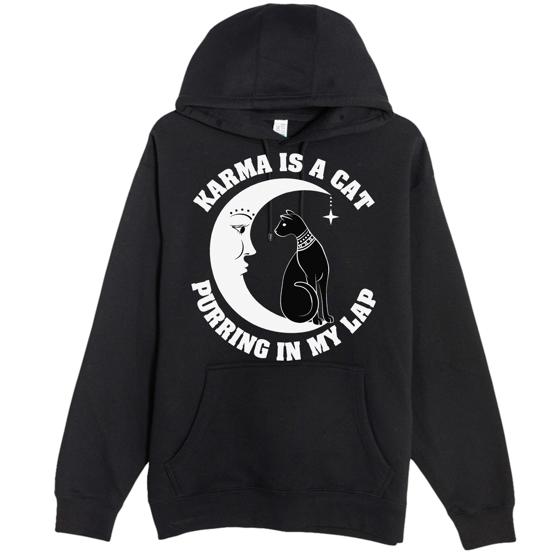 Karma Is A Cat Purring In My Lap Premium Pullover Hoodie