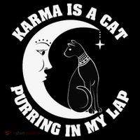 Karma Is A Cat Purring In My Lap Tall Sweatshirt