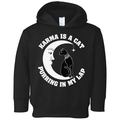 Karma Is A Cat Purring In My Lap Toddler Hoodie