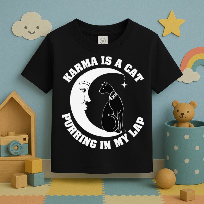 Karma Is A Cat Purring In My Lap Toddler T-Shirt