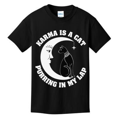 Karma Is A Cat Purring In My Lap Kids T-Shirt