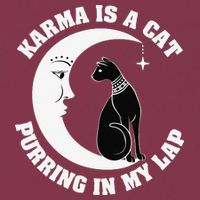 Karma Is A Cat Purring In My Lap 16oz Travel Tumbler