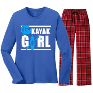 Kayaking IM A Kayak Kayakers Kayak Lovers Kayak Cool Gift Women's Long Sleeve Flannel Pajama Set 