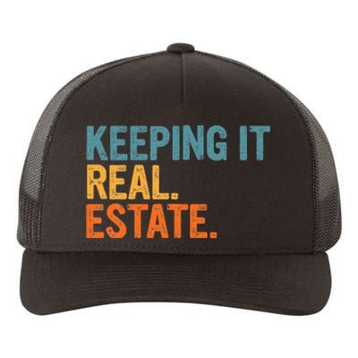 Keeping It A Real Estate Realtor Agent Property Broker Funny Yupoong Adult 5-Panel Trucker Hat