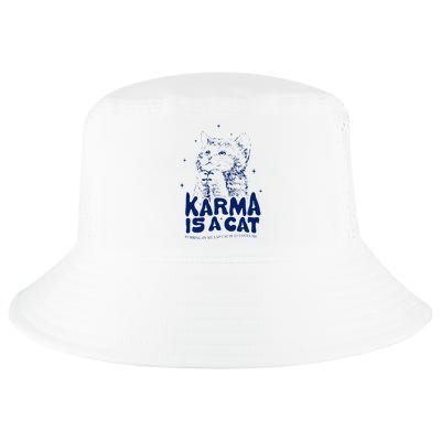 karma is a cat purring in my lap cause it loves me Cool Comfort Performance Bucket Hat