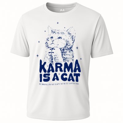 karma is a cat purring in my lap cause it loves me Performance Shirt