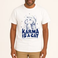 karma is a cat purring in my lap cause it loves me Tall T-Shirt