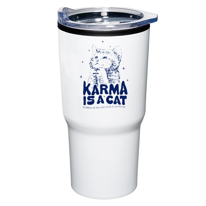 karma is a cat purring in my lap cause it loves me Tumbler