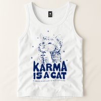 karma is a cat purring in my lap cause it loves me Tank Top
