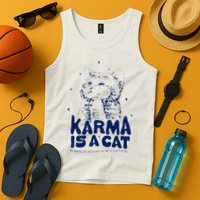 karma is a cat purring in my lap cause it loves me Tank Top