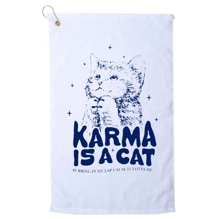 karma is a cat purring in my lap cause it loves me Golf Towel