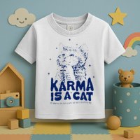karma is a cat purring in my lap cause it loves me Toddler T-Shirt