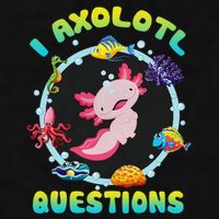 Kawaii I Axolotl Questions Funny Axolotl Lover Cute Axolotl  Ladies PosiCharge Tri-Blend Wicking Tank