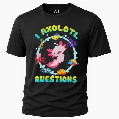 Kawaii I Axolotl Questions Funny Axolotl Lover Cute Axolotl  Performance Shirt