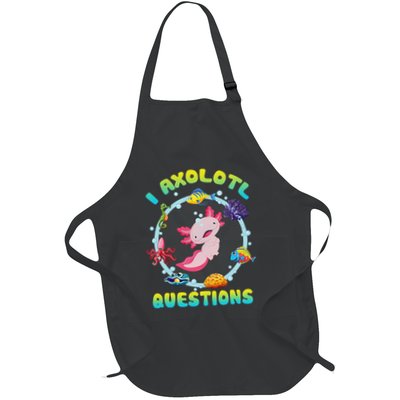 Kawaii I Axolotl Questions Funny Axolotl Lover Cute Axolotl  Apron