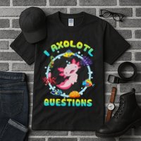 Kawaii I Axolotl Questions Funny Axolotl Lover Cute Axolotl  Tall T-Shirt